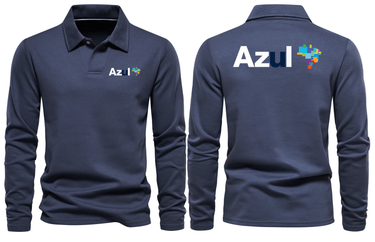 AZUL AIRLINES LONG SLEEVE POLO